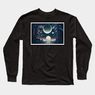 Whimsical Celestial Dream Long Sleeve T-Shirt